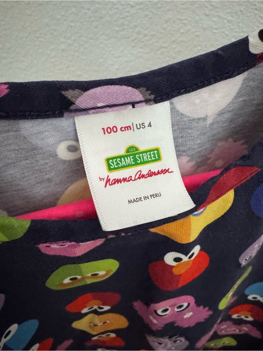 Hanna Andersson Sesame Street Collab Faces Dot Dress size 4 - Picture 4 of 4